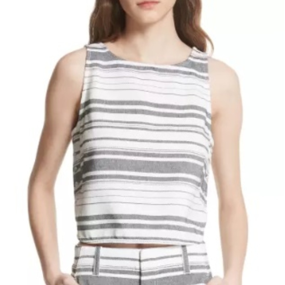 Joie Stripe Cotton Twill Top (Never Worn)